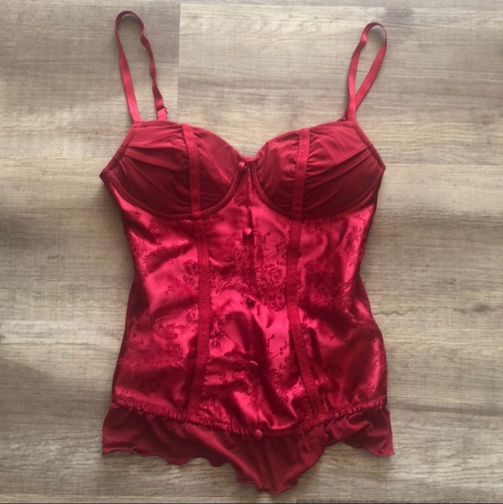 Red sexy bustier